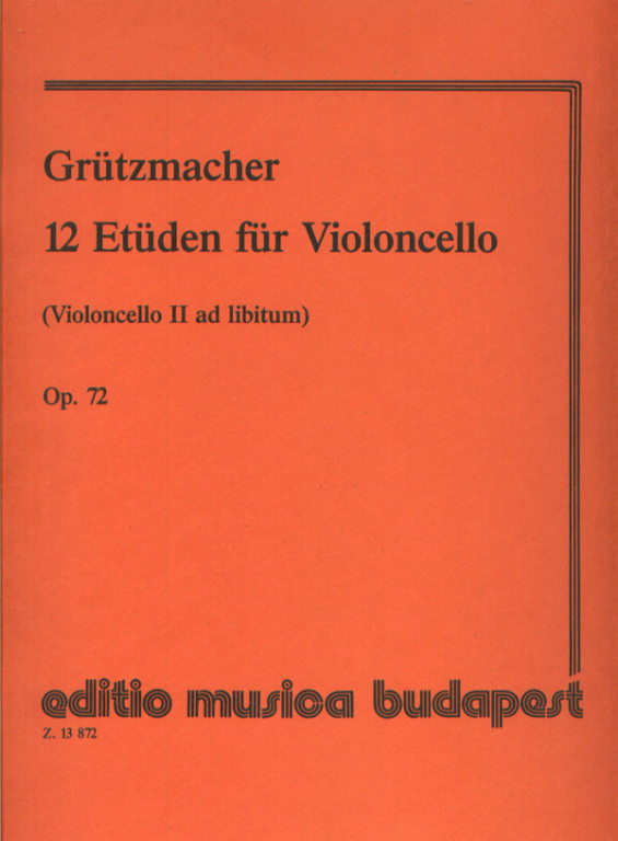GRUETZMACHER F. - ESTUDIOS - OP.72