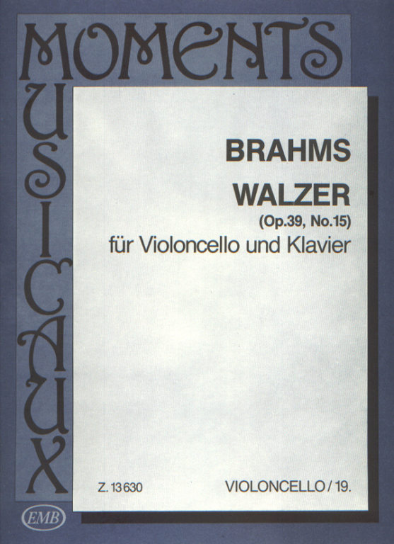 BRAHMS J. - VALS LAb M - OP.39 Nº15