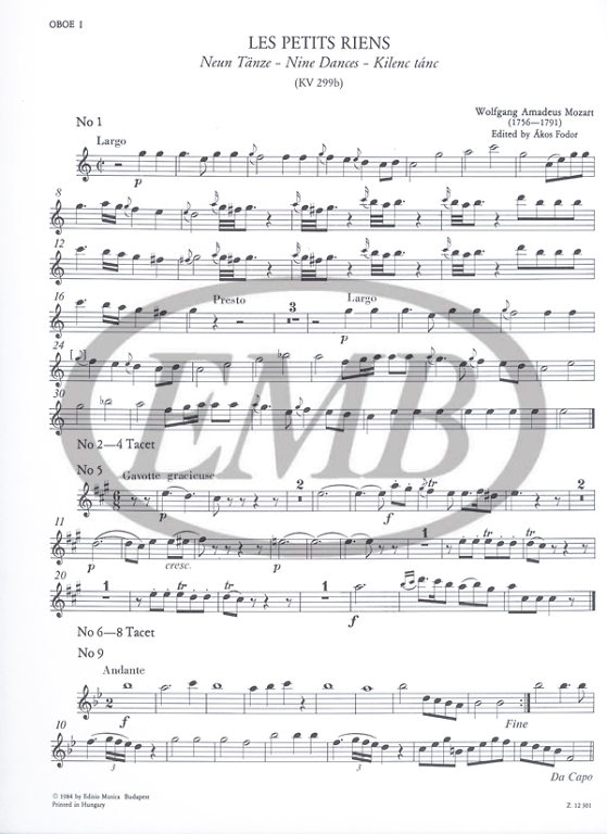 MOZART W.A. - PETITS RIENS (C) -