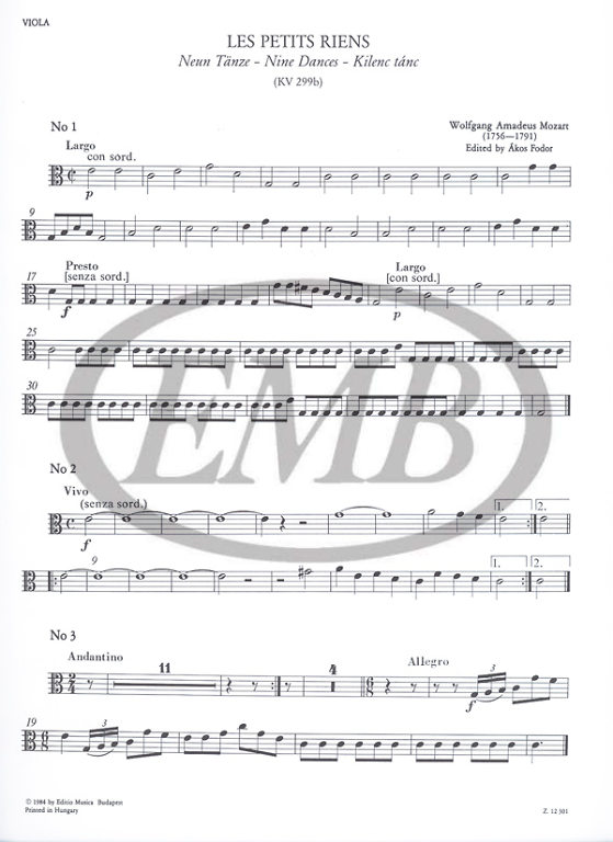 MOZART W.A. - PETITS RIENS (C) - 6