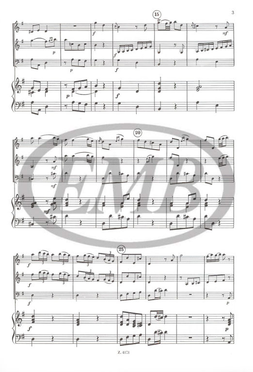 HAYDN J. - TRIO (SC+PT)    2V/VC -