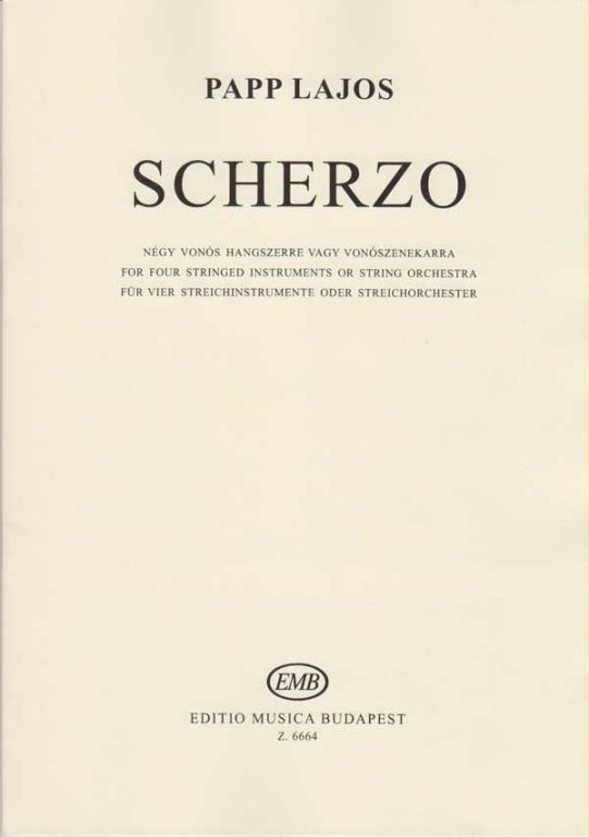 PAPP L. - SCHERZO (SC+PT) -