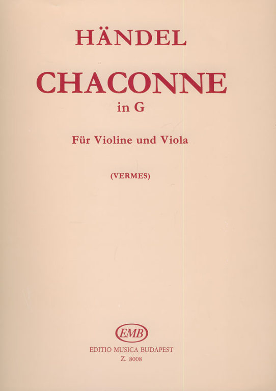 HANDEL G.F. - CHACONA SOL M -