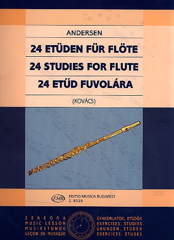 ANDERSEN J. - ESTUDIOS (24) FLAUTA  - OP.15