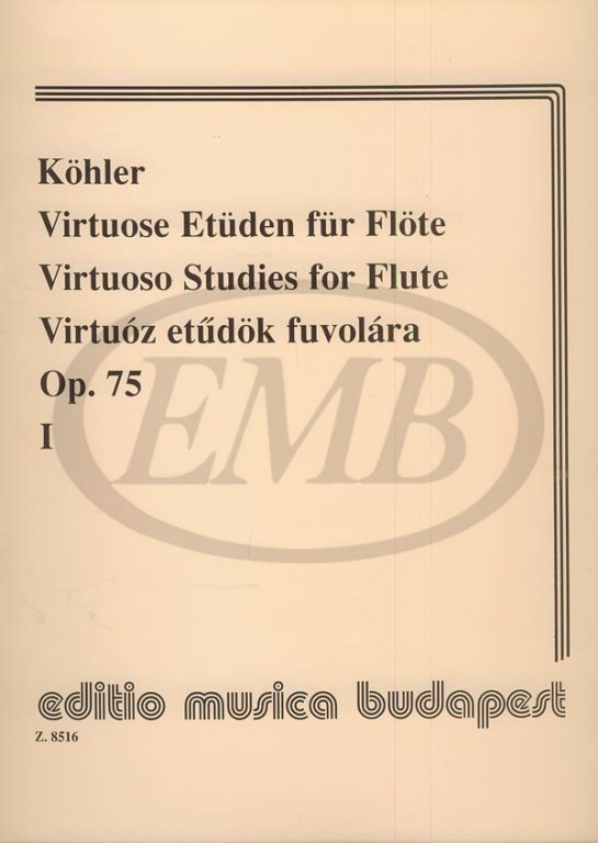 KOHLER E. - ESTUDIOS VIRTUOSIDAD (30) - OP.75 Nº1