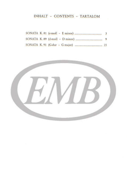 SCARLATTI D. - SONATAS (3) - 2