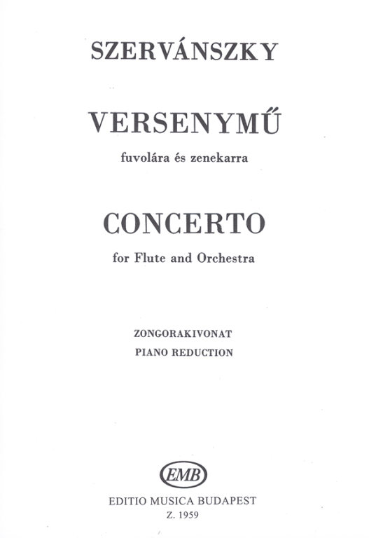 SZERVANSZKY E. - CONCIERTO -