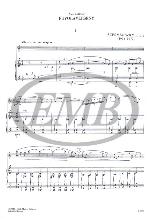 SZERVANSZKY E. - CONCIERTO - 2