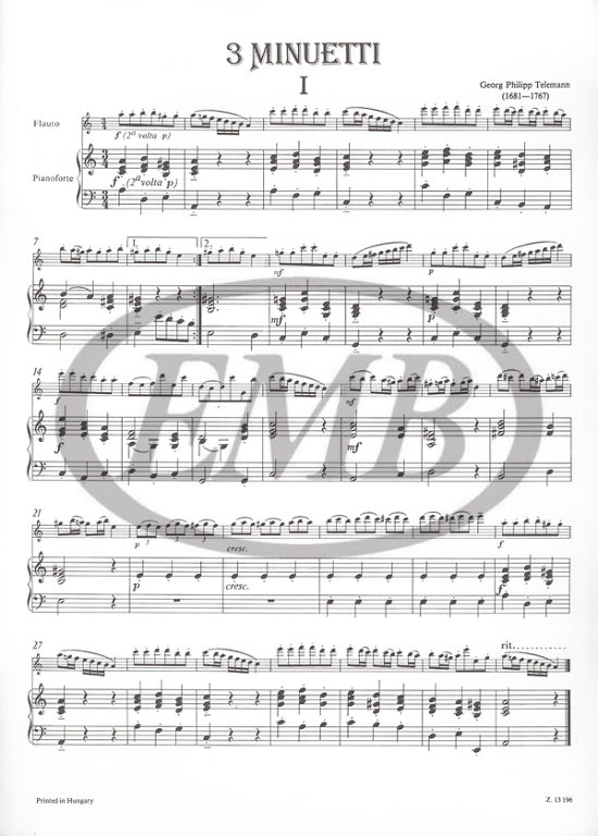 TELEMANN - MINUETOS (3) - 2