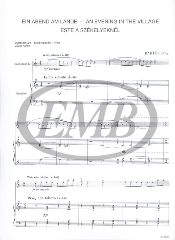 BARTOK B. - UNA TARDE EN LA VILLA - 2