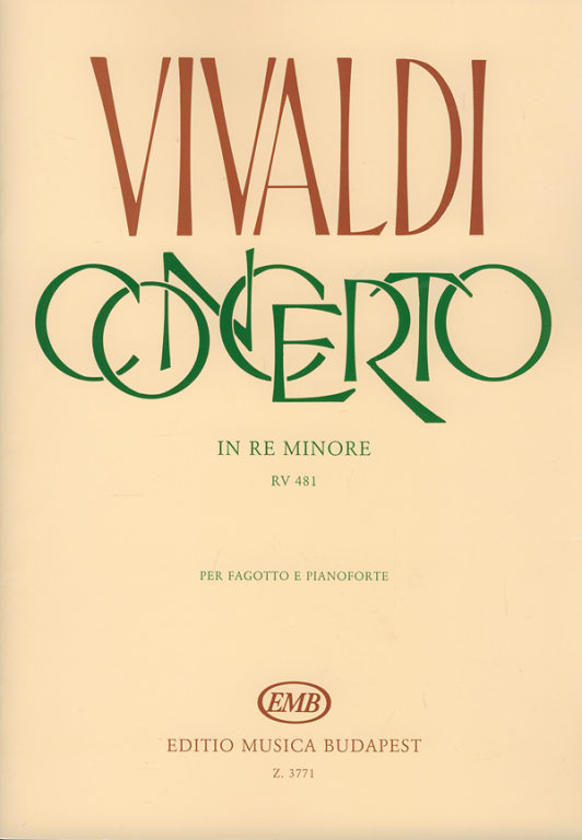VIVALDI A. - CONCIERTO RE m OP.45/7 F.VIII/5 RV 481