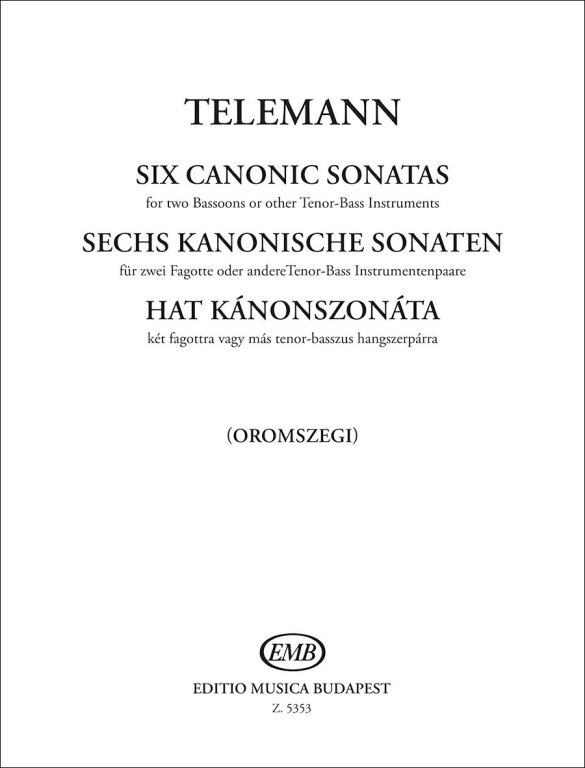 TELEMANN G.P. - SONATAS CANONICAS (6) -