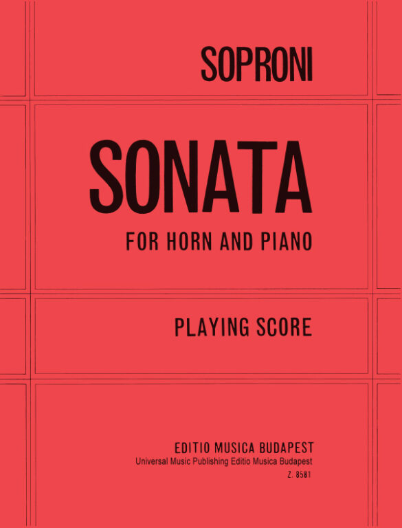SOPRONI J. - SONATA -