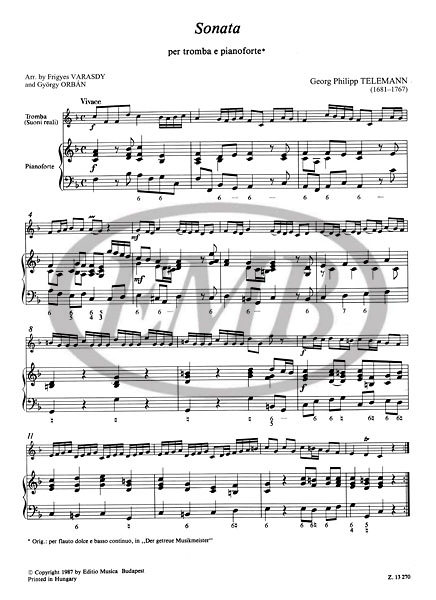 TELEMANN G.P. - SONATA FA M - 2