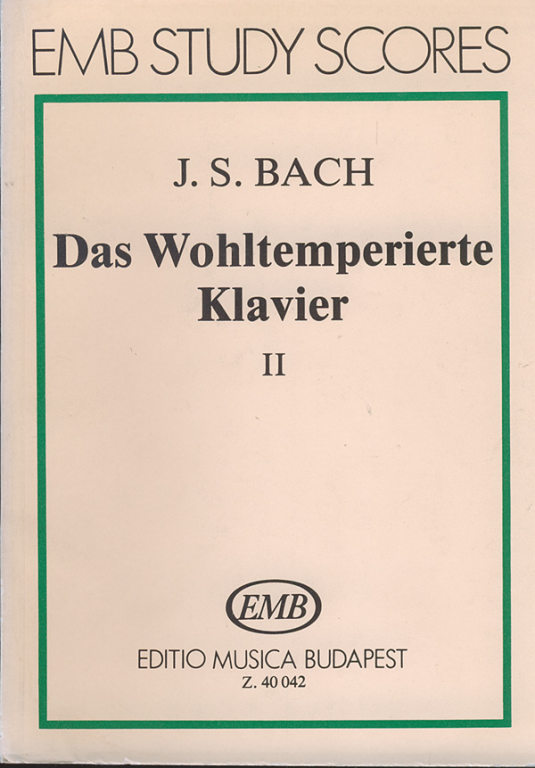 BACH J.S. - CLAVE BIEN TEMPERADO V.2 - BWV.870-893
