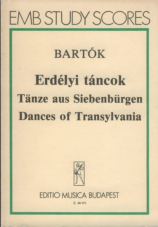 BARTOK B. - DANZAS AUS SIEBENBURG -