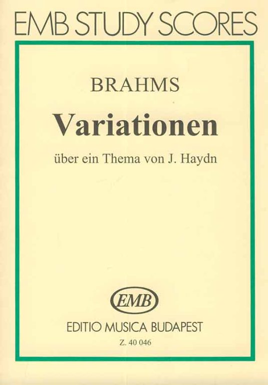 BRAHMS J. - VARIACIONES SOBRE UN TEMA DE HAYDN - OP.56A