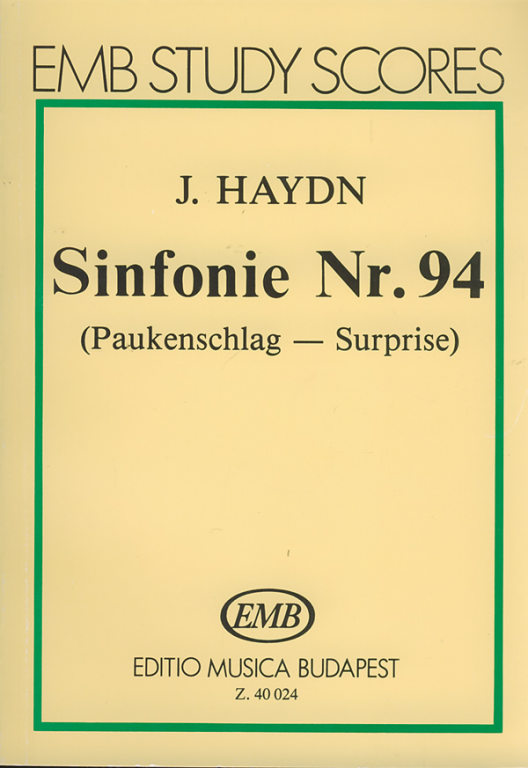 HAYDN J. - SINFONIA Nº94 SOL M SORPRESA -(BOLSILLO)