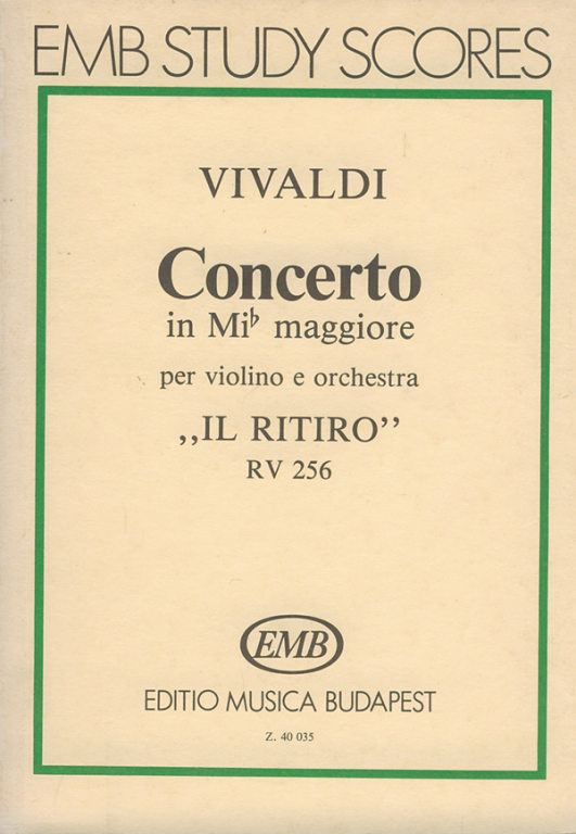 VIVALDI A. - CONCIERTO MIb M RETIRO -