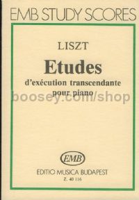 LISZT F. - ESTUDIOS TRASCENDENTALES PARA PIANO -