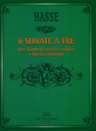 HASSE J.A. - SONATAS A TRES (SC+PT)             FL/VP -