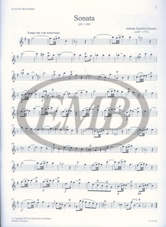 QUANTZ J.J. - SONATAS URTEXT (5) - 2