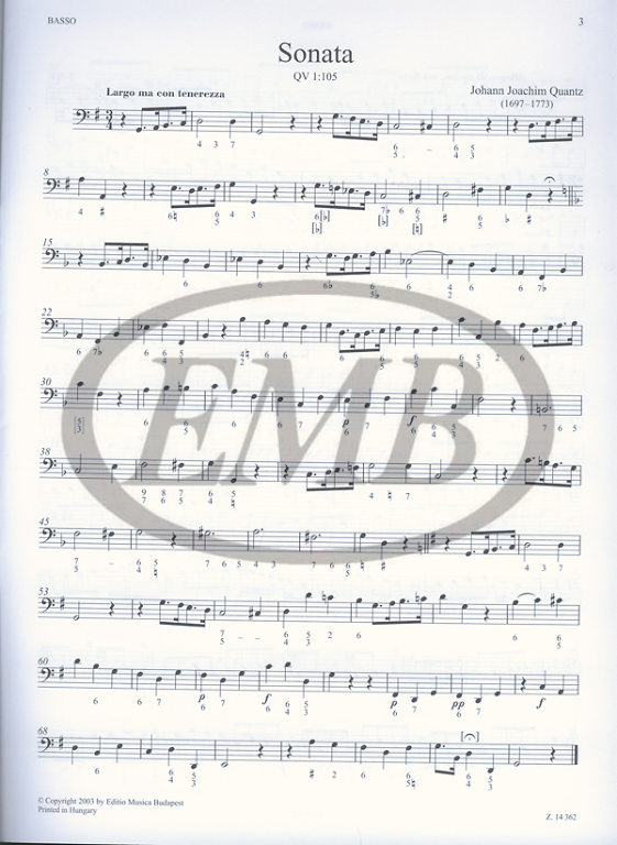 QUANTZ J.J. - SONATAS URTEXT (5) - 3