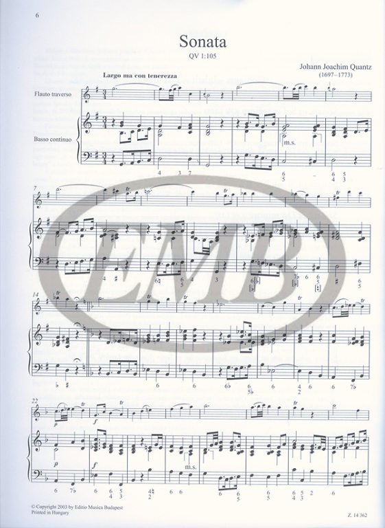 QUANTZ J.J. - SONATAS URTEXT (5) - 4