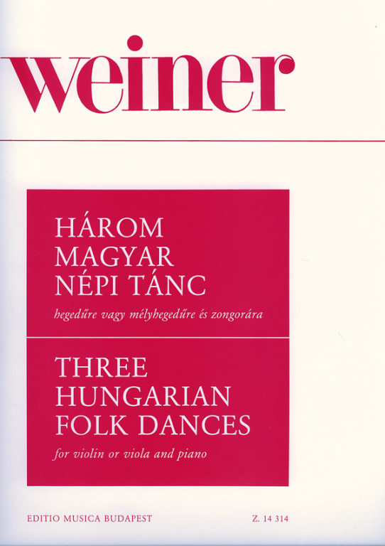 WEINER L. - HUNGARIAN FOLK DANCES (3) -
