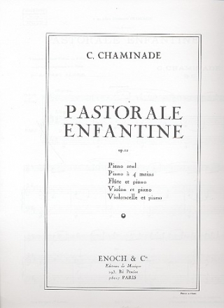 CHAMINADE C. - PASTORAL INFANTIL - OP.12 VIOLIN O FLAUTA Y PIANO