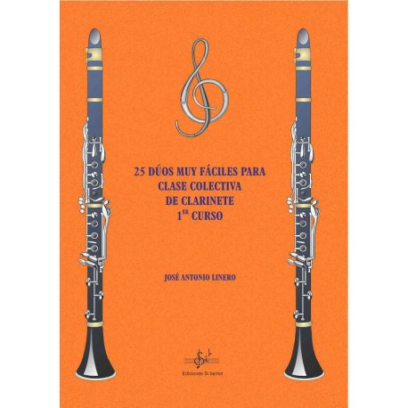 LINERO J.A. - DUOS MUY FACILES PARA CLASE COLECTIVA CLARINETE (25)