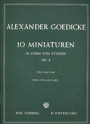 GOEDICKE A. - MINIATURAS OP.8 ( 10)