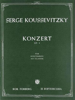 KOUSSEVITZKY S. - CONCIERTO CONTRABAJO OP.3