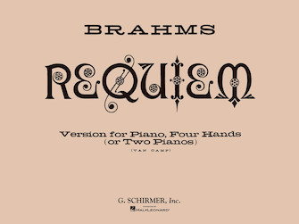 BRAHMS J. - REQUIEM  ALEMAN op.45 2 PIANOS