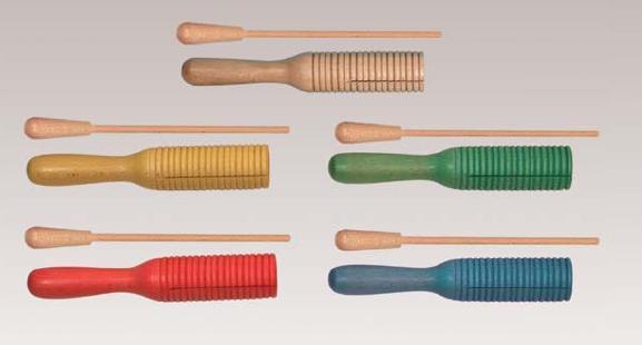 GUIRO - GOLDON MADERA NATURAL - ROJO