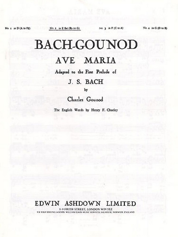 J.S. Bach/C. Gounod - Ave Maria nº2 in E flat