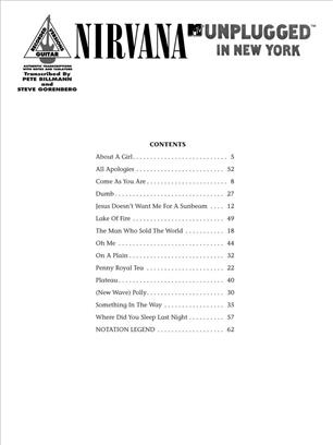 NIRVANA - UNPLUGGED IN NEW YORK (TABLATURA) 3