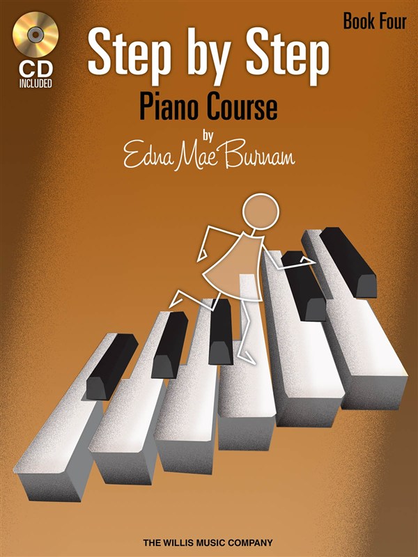 BURNAN E.M. - STEP BY STEP PIANO COURSE Vº 4+CD INGLES