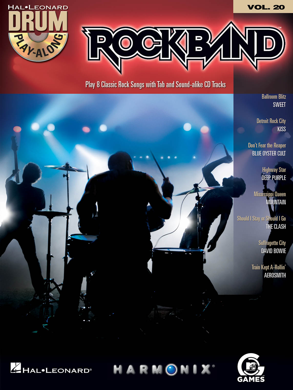 ALBUM. - PLAY ALONG DRUM Vº20 +CD ROCKBAND