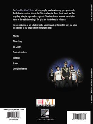 AVENGED SEVENFOLD - PLAY ALONG DRUM Vº28+CD 6
