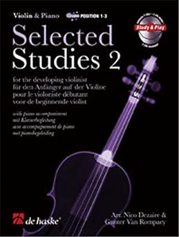 DEZAIRE/ROMPAEY. - SELECTED STUDIES Vº2 POSITION 1-3+CD(VIOLIN/P)