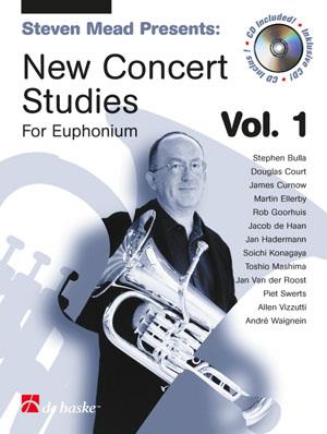 MEAD S. - NEW CONCERT STUDIES FOR EUPHONIUM V.1+CD treble clef