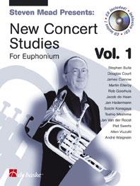 MEAD S. - NEW CONCERT STUDIES FOR EUPHONIUM V.1+CD BASS CLEF