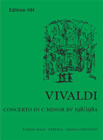 VIVALDI A. - CONCIERTO DO m RV 198/198A (VIOLIN Y PIANO)