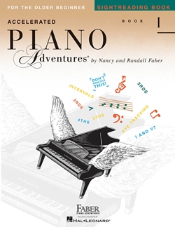 FABER P./R. - ACCELERATED PIANO ADVENTURES SIGHTREADING V.1º  OLDER BEGINNER