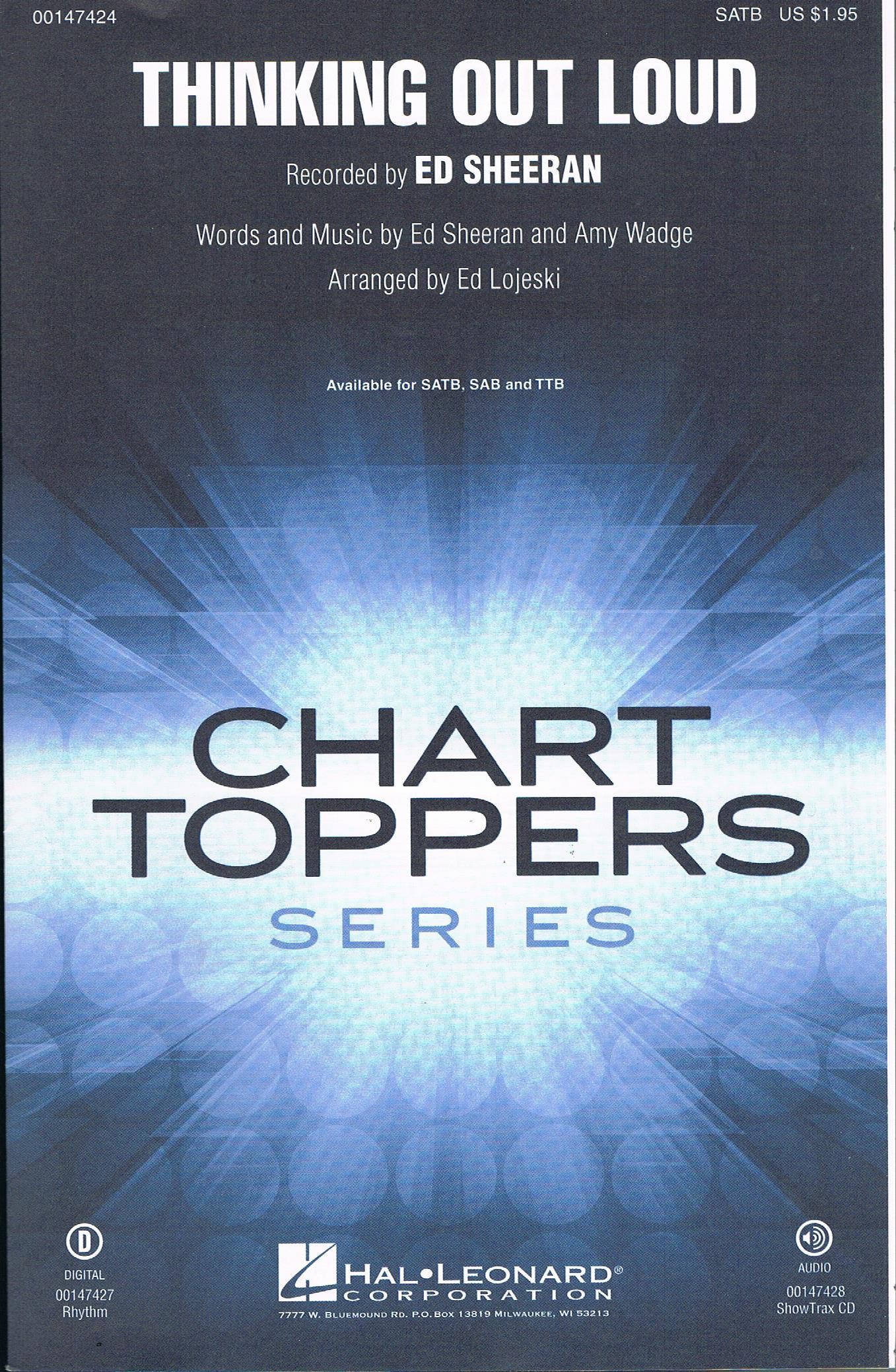 SHEERAN E. - THINKING OUT LOUD CORO SATB