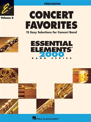 ALBUM- ESSENTIAL ELEMENTS CONCERT FAVORITES V.2 PERCUSSION