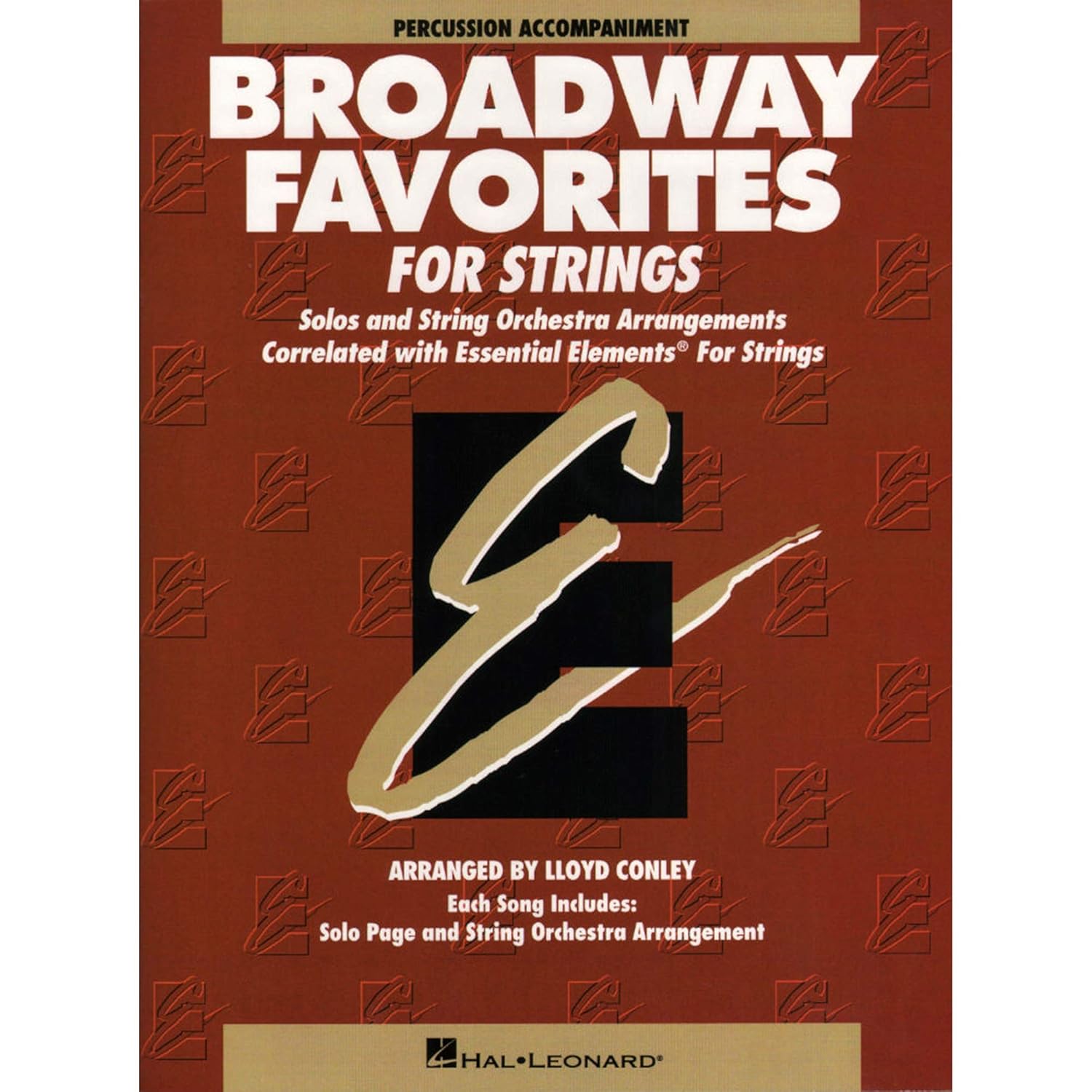 C.Lloyd .-Essential elements broadway favorites for strings : Percussion Accompaniment