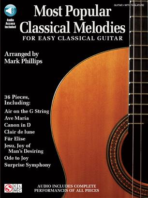 ALBUM - THE MOST POPULAR CLASSICAL MELODIES - EASY GUITAR (TABLATURA) + AUDIO ONLINE