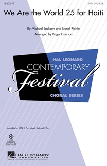 RITCHIE/JACKSON/EMERSON - WE ARE THE WOLD CORO SATB